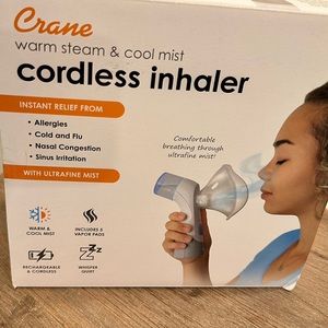 Crane warm steam & cool mist cordless inhaler (rechargeable cordless)